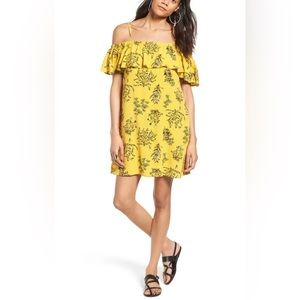 BP floral cold shoulder dress XS